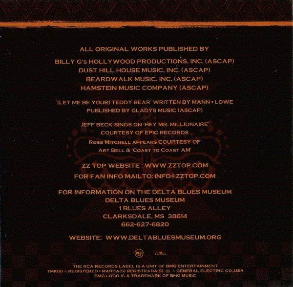 ZZ Top  XXX : Booklet 5 JPN